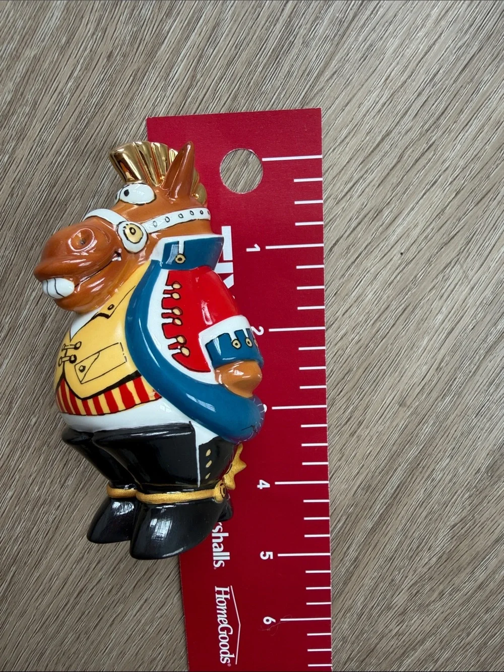 Goebel Adam & Ziege Horse Porcelain Salt Shaker Vintage Germany